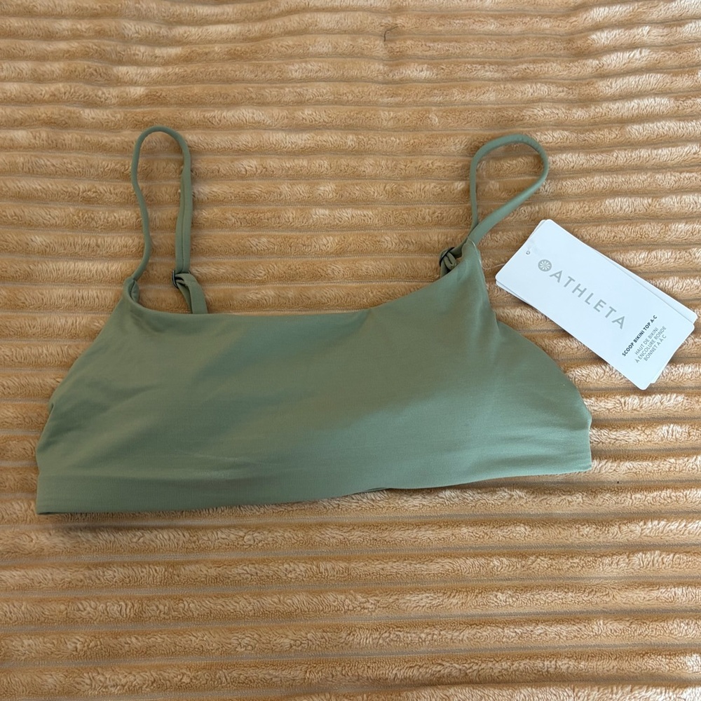 Athleta Olive Green Adjustable Strap Bralette